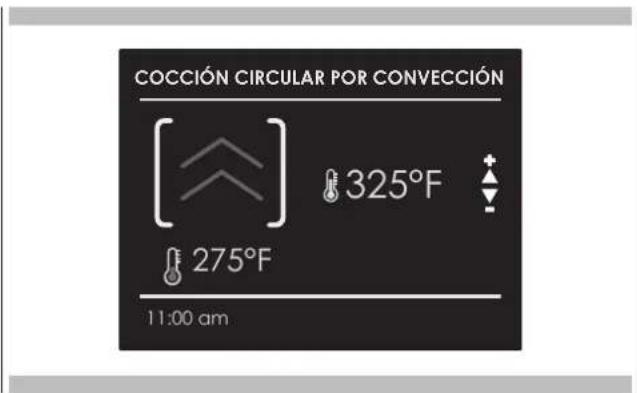 COCCIÓN CIRCULAR POR CONVECCIÓN 325°F 275°F 11:00 am