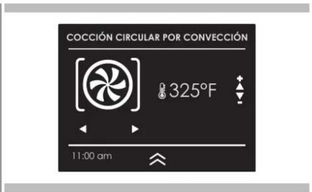 COCCIÓN CIRCULAR POR CONVECCIÓN 325°F 11:00 am