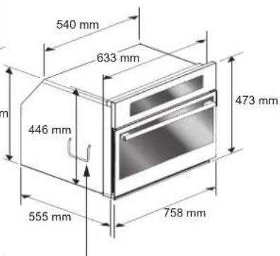 Fulgor Milano FCLCMO 4510 TEM - Encastrement du FOUR 30 - 4