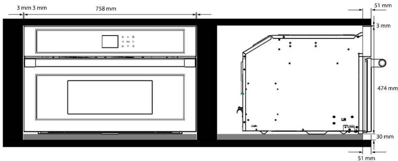 Fulgor Milano FCLCMO 4510 TEM - FLUSHMOUNT INSTALLATION - 2