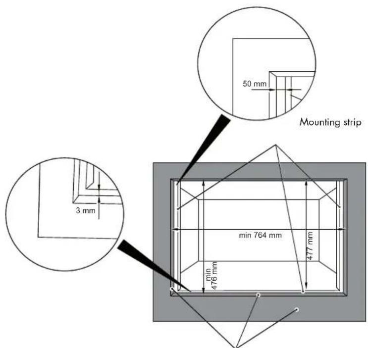 Fulgor Milano FCLCMO 4510 TEM - FLUSHMOUNT INSTALLATION - 1