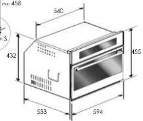 Fulgor Milano FCLCMO 4510 TEM - CUTOUT & DIMENSIONS 60 cm - 4
