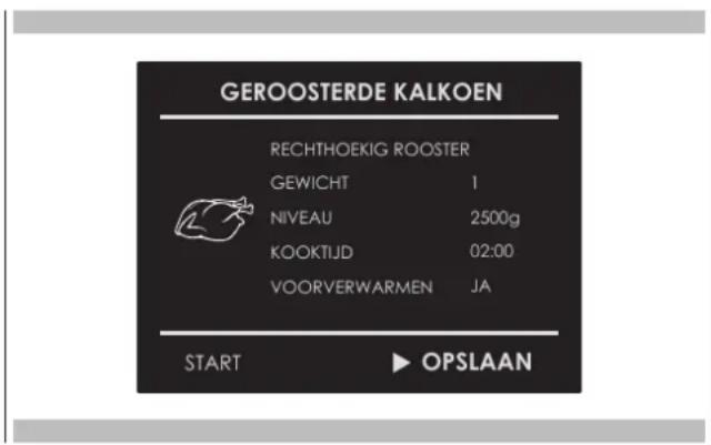 Fulgor Milano FCLCMO 4510 TEM - Een gespersonaliseerd recept opslaan: - 3