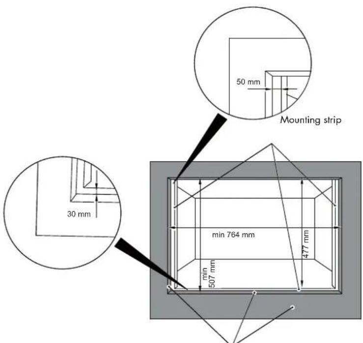 Fulgor Milano FCLCMO 4510 TEM - FLUSHMOUNT INSTALLATION - 1