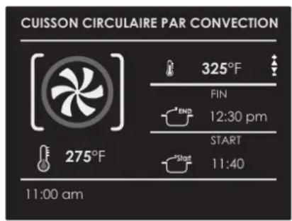 Fulgor Milano FCLCMO 4510 TEM - Pour retarder le démarrage d'un mode temporisé - 1