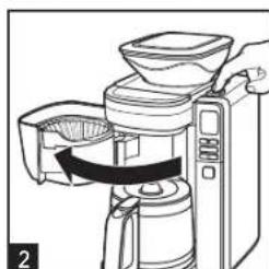 HAMILTON BEACH 45400 - Cómo Preparar Café sin Usar el Recipiente para Café Molido - 4