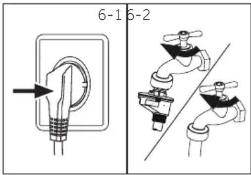 HAIER HW80B14979S8 - Ligação da água - 1