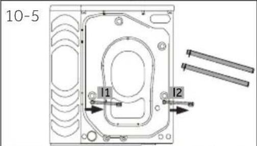 HAIER HW80B14979S8 - Desmonte los pernos de transporte - 2
