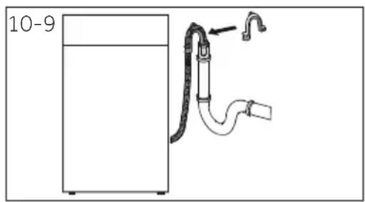 HAIER HW80B14979S8 - Manguera de drenaje hacia el fregadero - 1