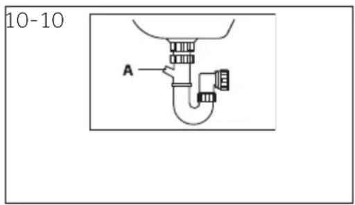 HAIER HW80B14979S8 - Drene la manguera hacia el desagüe - 1