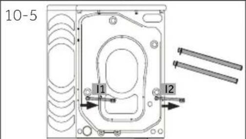 HAIER HW80B14979S8 - Desmontar os parafusos de transporte - 2