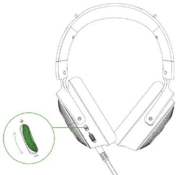 RAZER Kraken Kitty V2 Pro - Molette de réglage du volume - 1