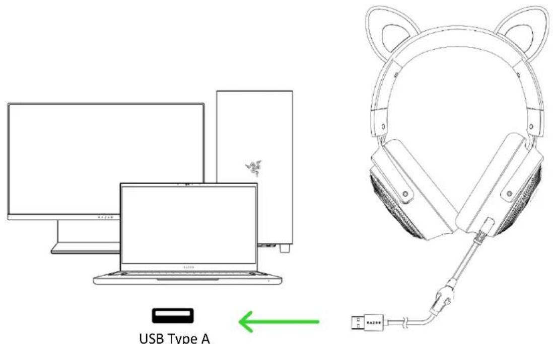 RAZER Kraken Kitty V2 Pro - Configuration de votre RAZER KRAKEN KITTY V2 PRO - 2