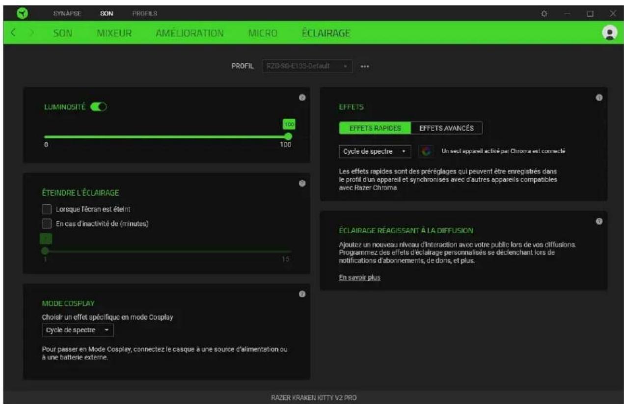 RAZER Kraken Kitty V2 Pro - Éclairage - 1
