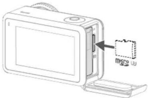 DJI Osmo Action 3 - Insertion de la carte microsd - 1