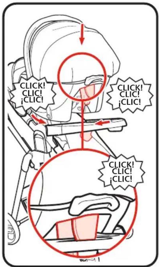 GRACO Modes Trio - WARNING - 4