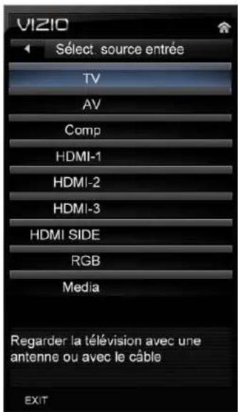 VIZIO M420NVCA - Menu entrée - 2