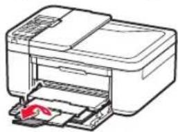 CANON Pixma TR4550 - Oppna utmatningsfackets frolängningsdel. - 1