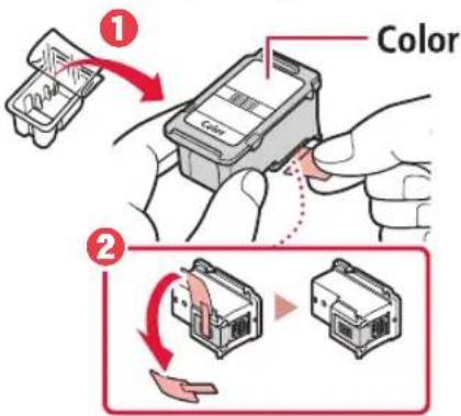 CANON Pixma TR4550 - Installera FINE-kassetterna - 3
