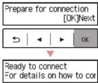 CANON Pixma TR4550 - Check that the following screen appears, and then press the OK button. - 1