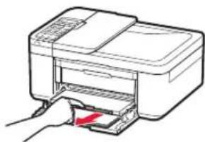CANON Pixma TR4550 - Pull out the paper output support of the paper output tray. - 1