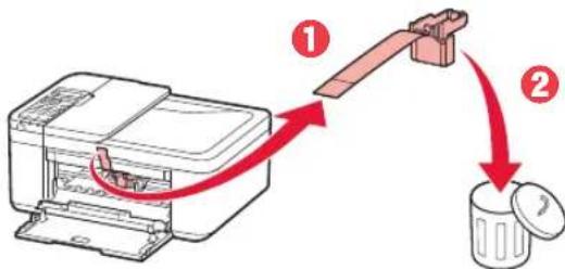 CANON Pixma TR4550 - Ta bort fürpackningsmaterial - 3