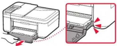 CANON Pixma TR4550 - Ziehen Sie die Kassette bis zum Anschlag heraus. - 1