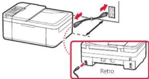CANON Pixma TR4550 - Accensione della stampante - 2