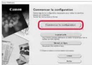 CANON Pixma TR4550 - Cliquez sur commencer la configuration. - 1
