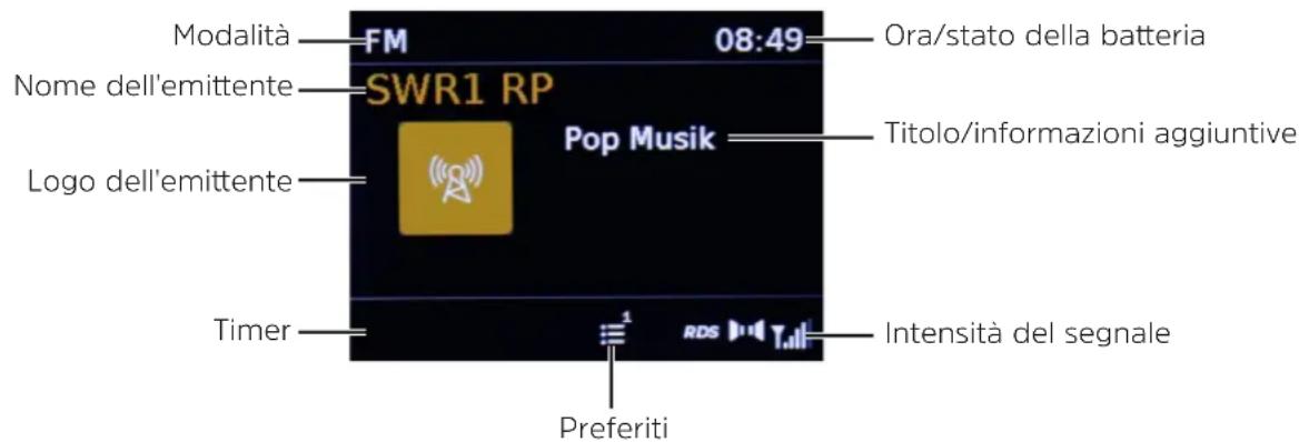 TECHNISAT DigitRadio 216 - Visualizzazione display - 1