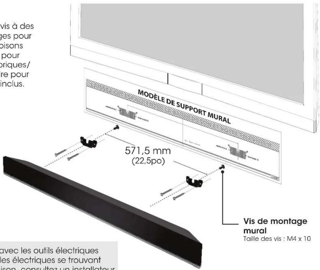 VIZIO S3821wCNA - Support MURAL de la BARRE de son - 1