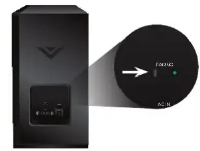 VIZIO S3821wCNA - RE-LINKING THE SUBWOOFER WITH SOUND BAR - 3