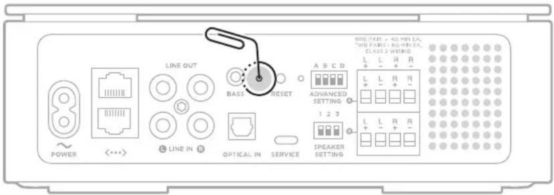 BOSE Music Amplifier - 앱프 재설정 - 2