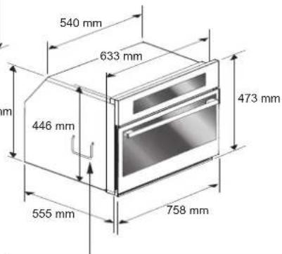 Fulgor Milano FPCMO 300 TEM - Installare il forn da incasso. - 6