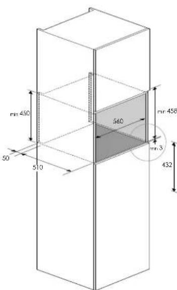 Fulgor Milano FPCMO 300 TEM - Installare il forn da incasso. - 2
