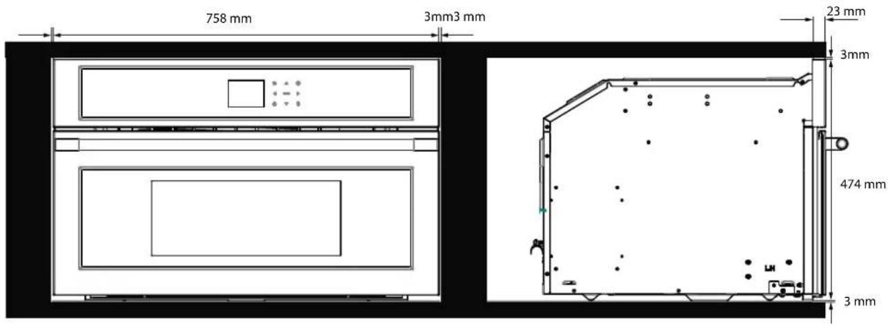 Fulgor Milano FPCMO 300 TEM - INSTALLAZIONE A FILO - 2