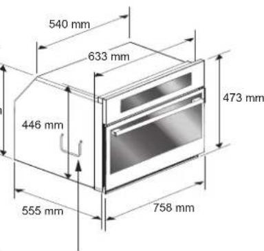 Fulgor Milano FPCMO 300 TEM - CORTE Y DIMENSIONES 75cm - 4