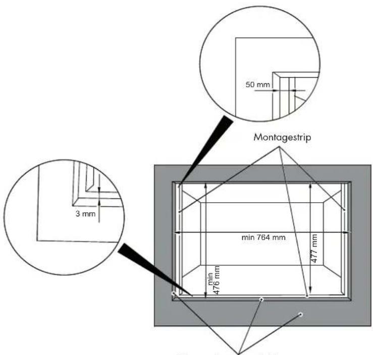 Fulgor Milano FPCMO 300 TEM - VLAK INGEBOUWDE INSTALLATIE - 1