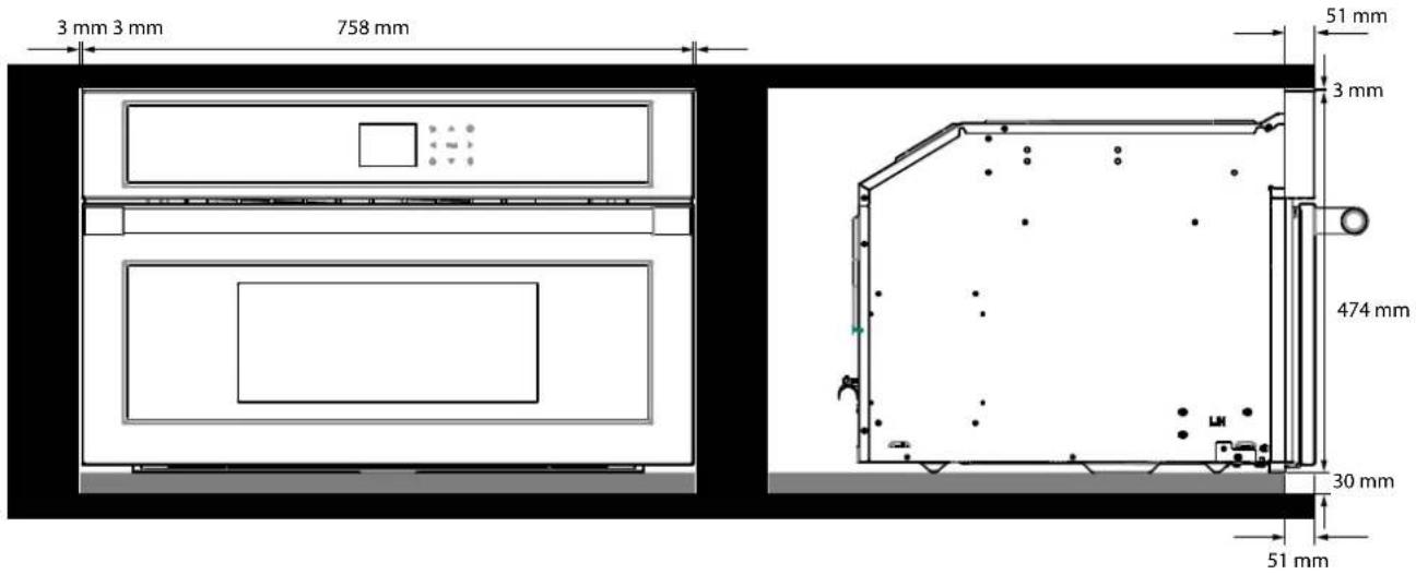 Fulgor Milano FPCMO 300 TEM - INSTALACION EMPOTRADA - 2