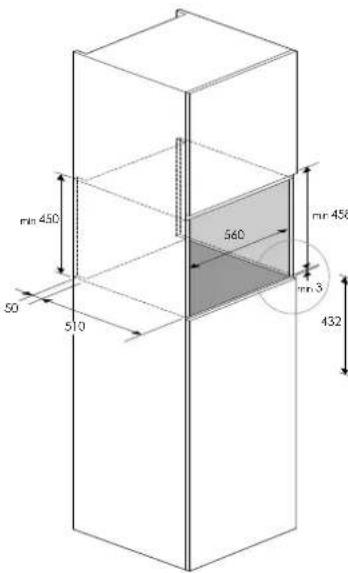 Fulgor Milano FPCMO 300 TEM - CORTE Y DIMENSIONES 75cm - 6