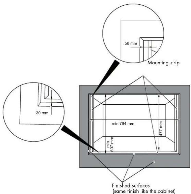 Fulgor Milano FPCMO 300 TEM - FLUSHMOUNT INSTALLATION - 1