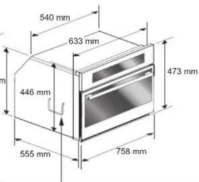 Fulgor Milano FPCMO 300 TEM - Installer le four dans une niche. - 4