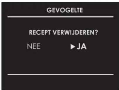 GEVOGELTE RECEPT VERWIJDEREN? NEE ▶ JA