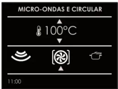 MICRO-ONDAS E CIRCULAR 100°C 11:00