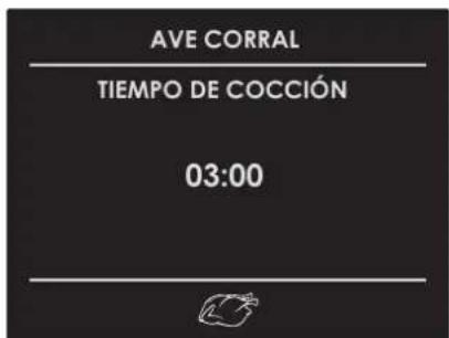 AVE CORRAL TIEMPO DE COCCIÓN 03:00