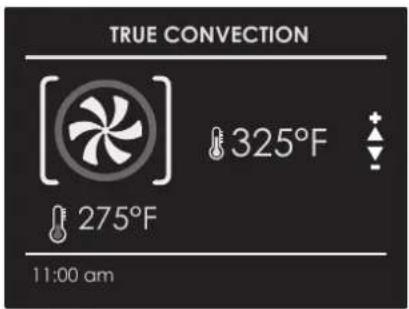 TRUE CONVECTION 325°F 275°F 11:00 am