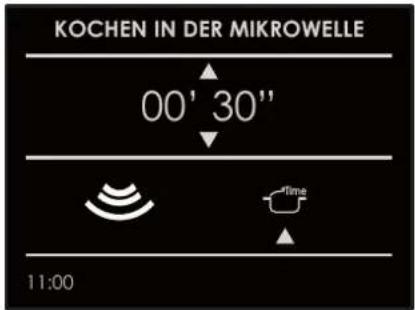 KOCHEN IN DER MIKROWELLE 00' 30" 11:00