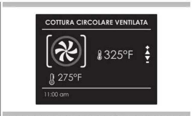 COTTURA CIRCOLARE VENTILATA 325°F 275°F 11:00 am