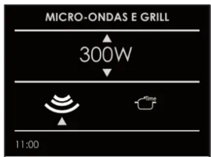 MICRO-ONDAS E GRILL 300W 11:00