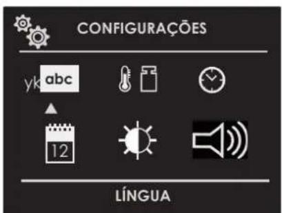 CONFIGURAÇÕES yk abc 12 LÍNGUA